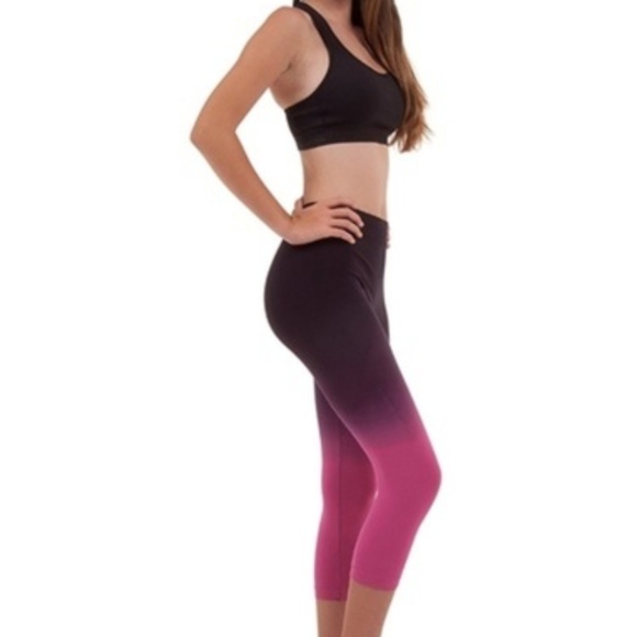 ombre capri leggings
